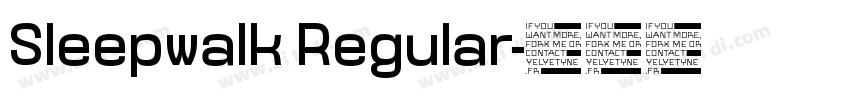 Sleepwalk Regular字体转换
